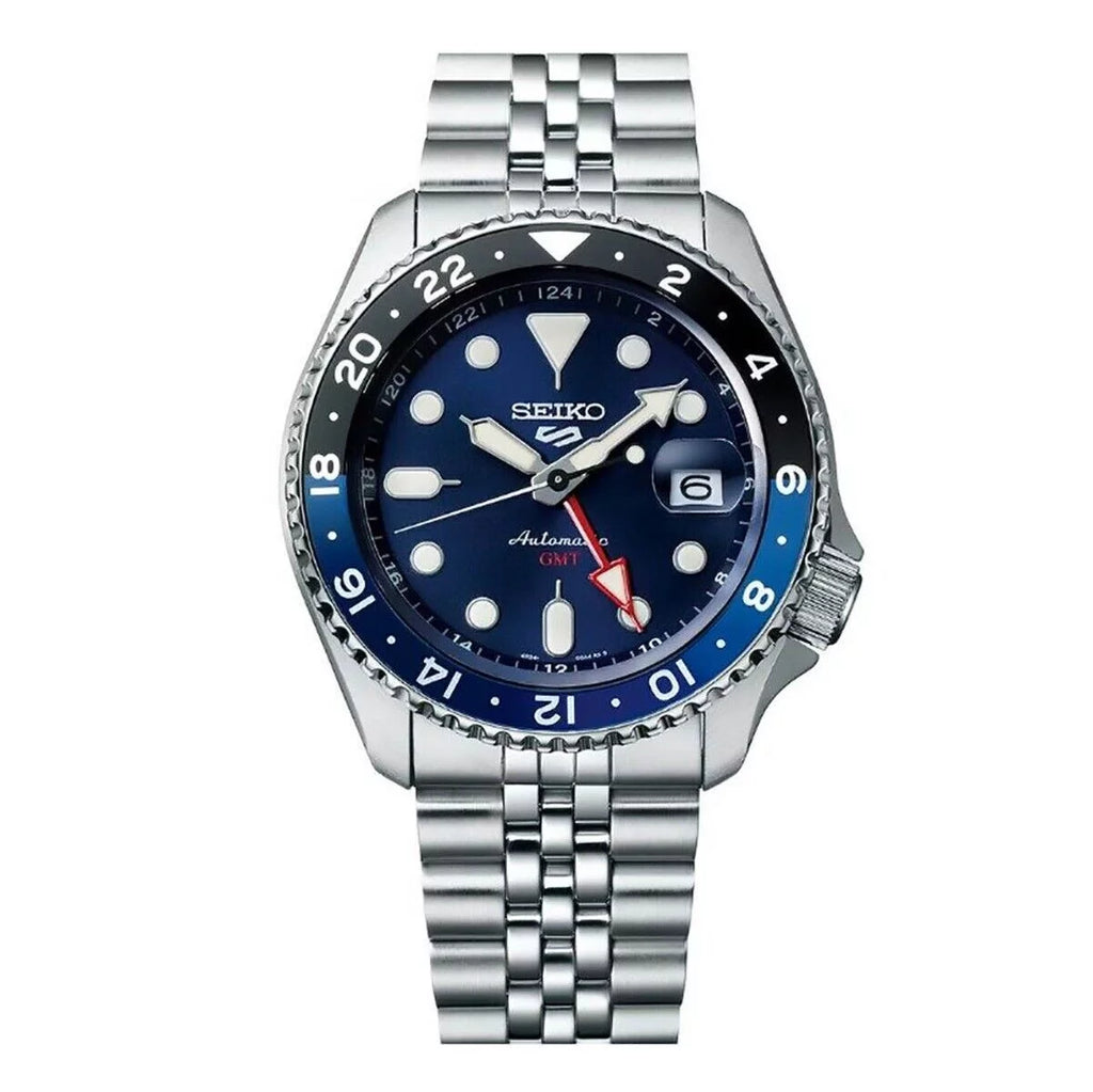 Black and Blue Bezel Watch W145