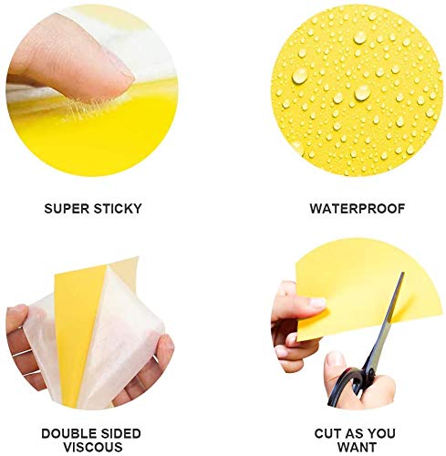 30-Pack Yellow Sticky Traps (6x8 Inches, 30pcs Twist Ties) U714