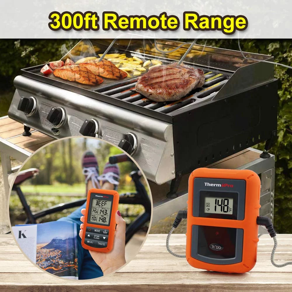 Wireless Remote Dual Probe Meat Thermometer E8734