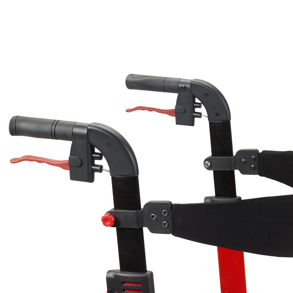 Red Rollator Rolling Walker A7224