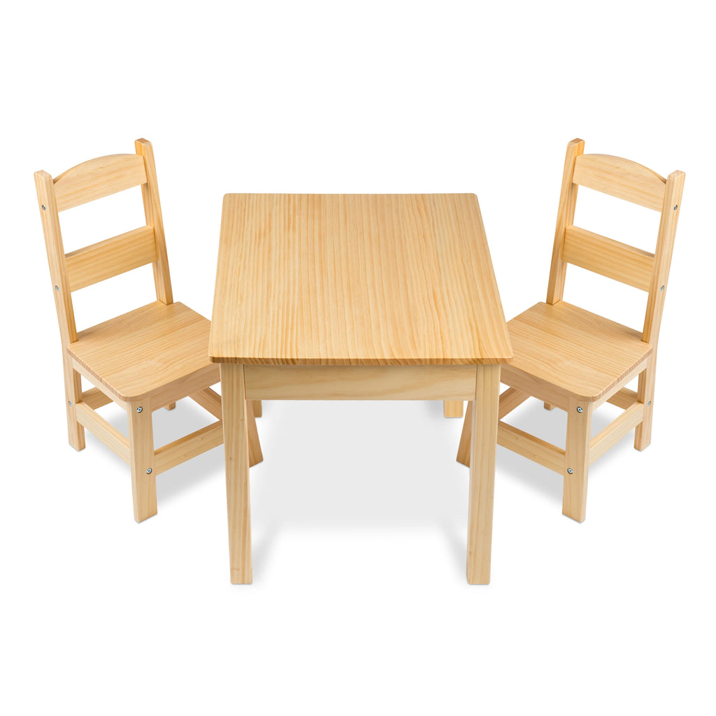 Solid Wood Table and 2 Chairs Set J490