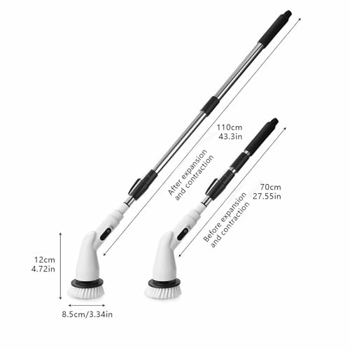 Cordless Electric Spin Scrubber with 9 Replaceable Brush Heads V93251