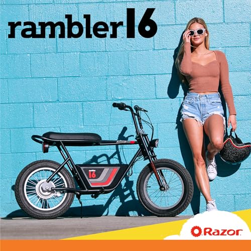 36V Electric Minibike with 15.5 MPH, 11.5 Miles Range & Helmet for Adults T15555