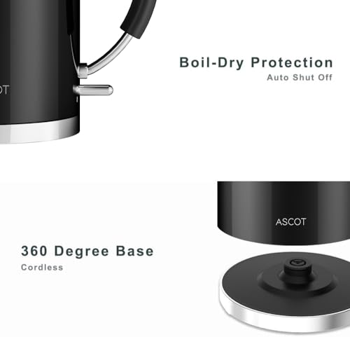 Stainless Steel 1.5L 1500W Electric Kettle E616