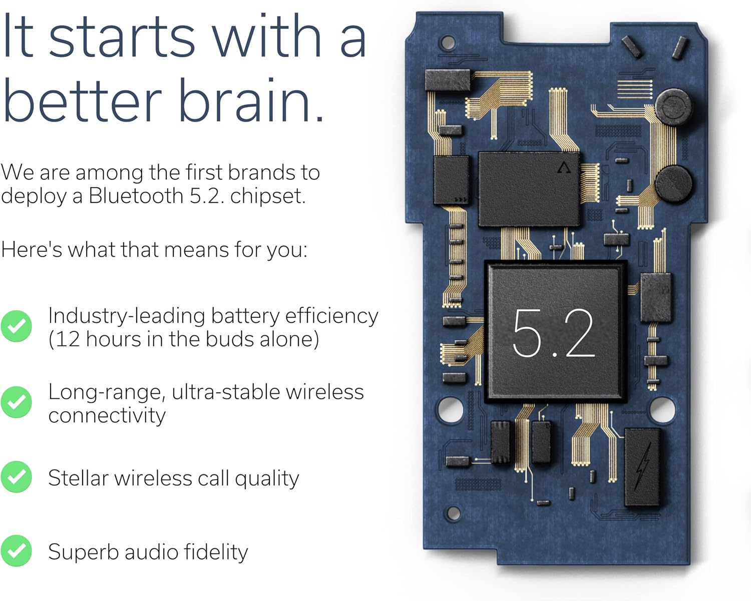 Wireless Earbuds with Bluetooth 5.2 and Metal Exterior N555