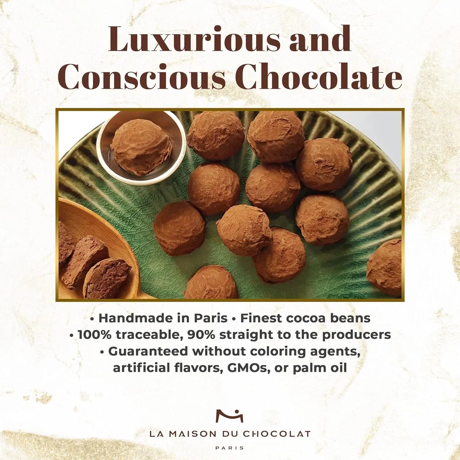 2Pcs Dark Chocolate Truffles F7799