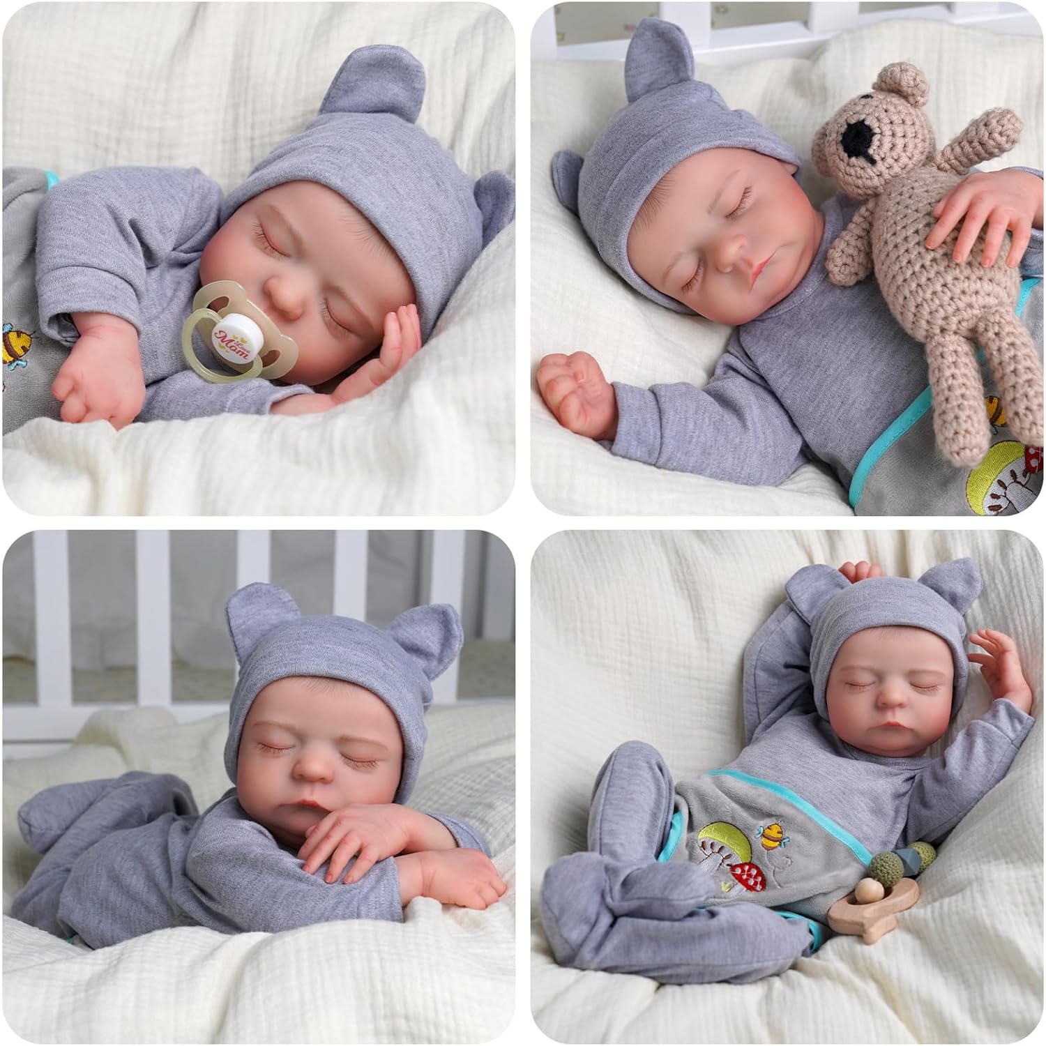 17 Inch Realistic Full Vinyl Reborn Baby Doll Y151