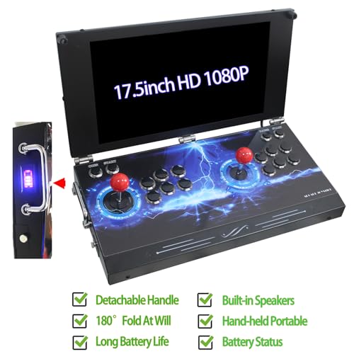 Hand-held Portable Arcade Game Console 17.5-inch HD Screen Dual Players A249