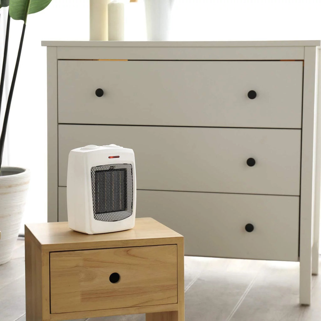 Ceramic Small Space Heater with Thermostat, 750W/1500W A704267