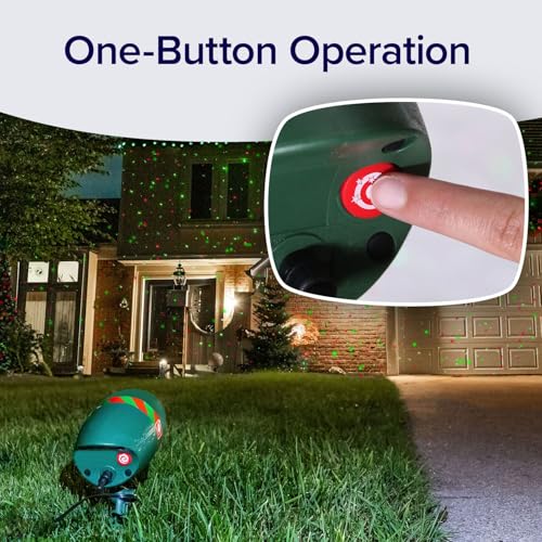 2 Pack Outdoor Christmas Laser Projector with Remote O2308
