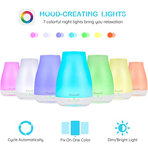 Colorful Essential Oil Diffuser with Adjustable Mist Mode Y377454