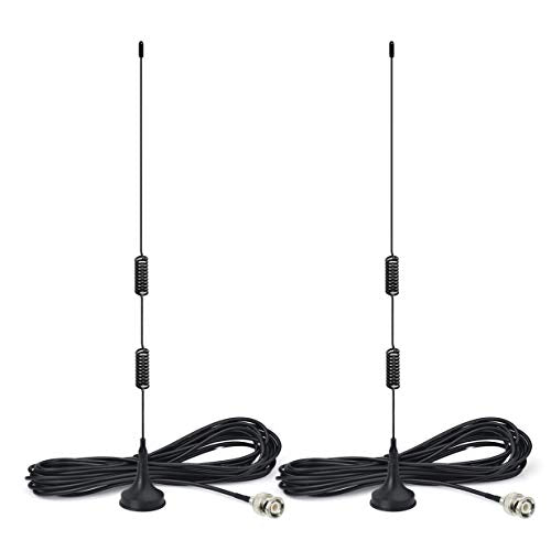 20-1300MHz Police Scanner Antenna Magnetic Base Antenna (2-Pack) M533