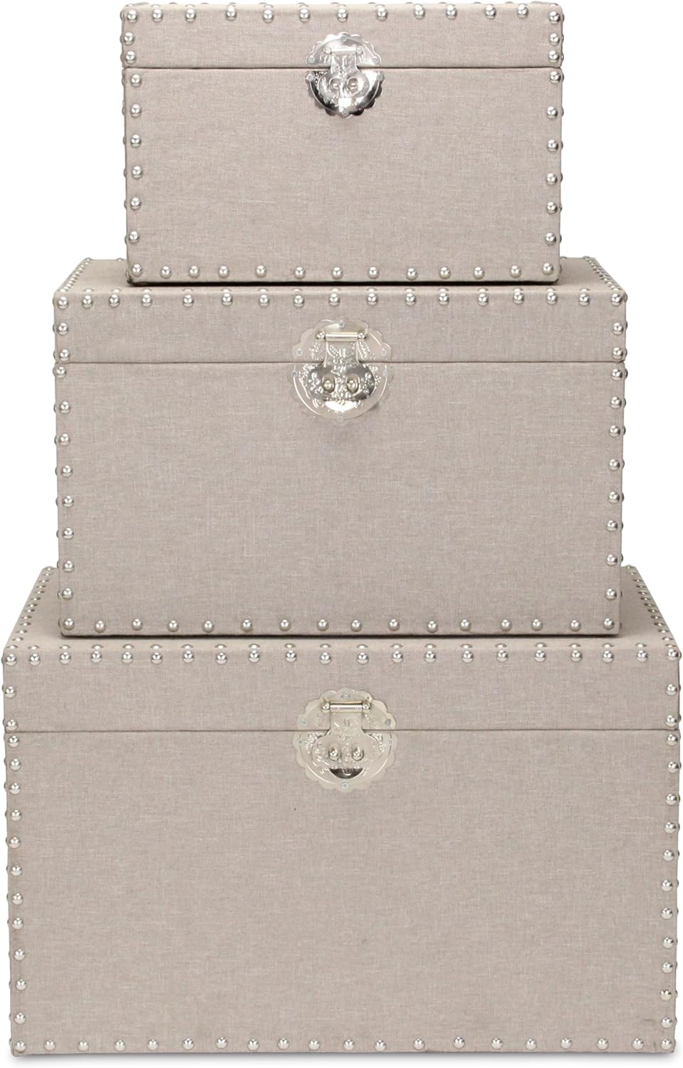 Tan Wooden Trunk Set H450678