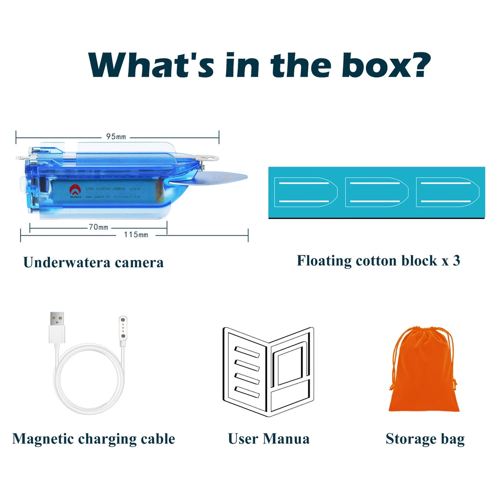 Wireless Underwater Fishing Camera 1080P with 64GB TF Card M715