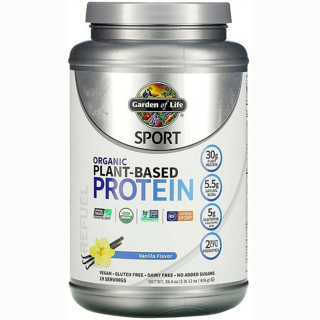 Vanilla Organic Plant-Based Protein Powder, 30g Protein, 28.4oz D936