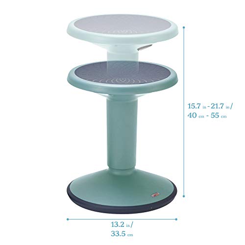 Black Adjustable Height Active Stool Q381809