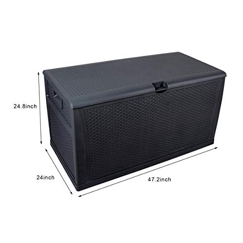 Brown 51 Gallon Waterproof Deck Storage Box O813