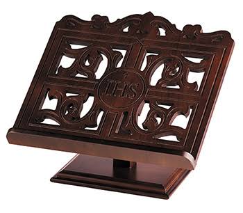 Carved Wood Bible Stand O667
