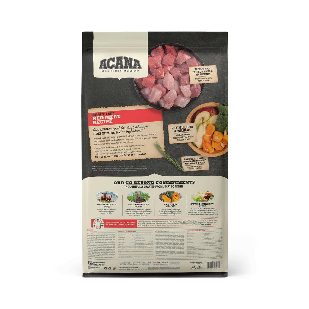 Acana Heritage Red Meat Dry Dog Food 25lb M194
