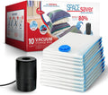 10-Pack Vacuum Storage Bags with Electric Pump U339