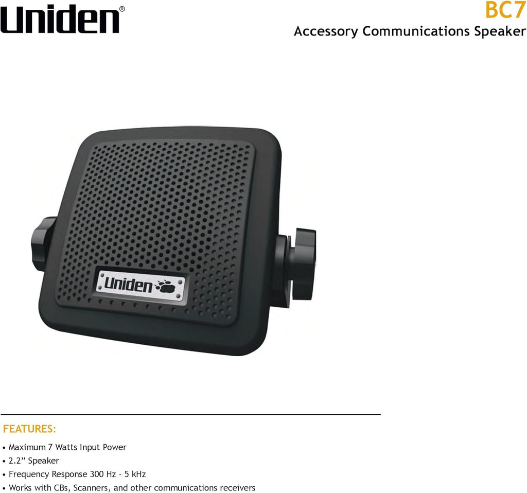 Digital Mobile TrunkTracker Scanner with External Communications Speaker U6358