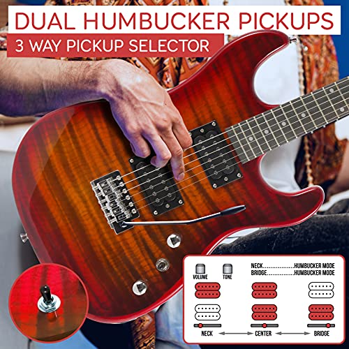 Blue 39" Electric Guitar with Humbucker Pickups N7601
