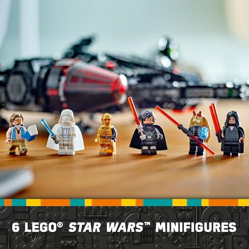 LEGO Star Wars The Dark Falcon Buildable Starship Toy Vehicle Set with 6 Minifigures F678