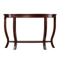 Brown Demilune Console Table B757