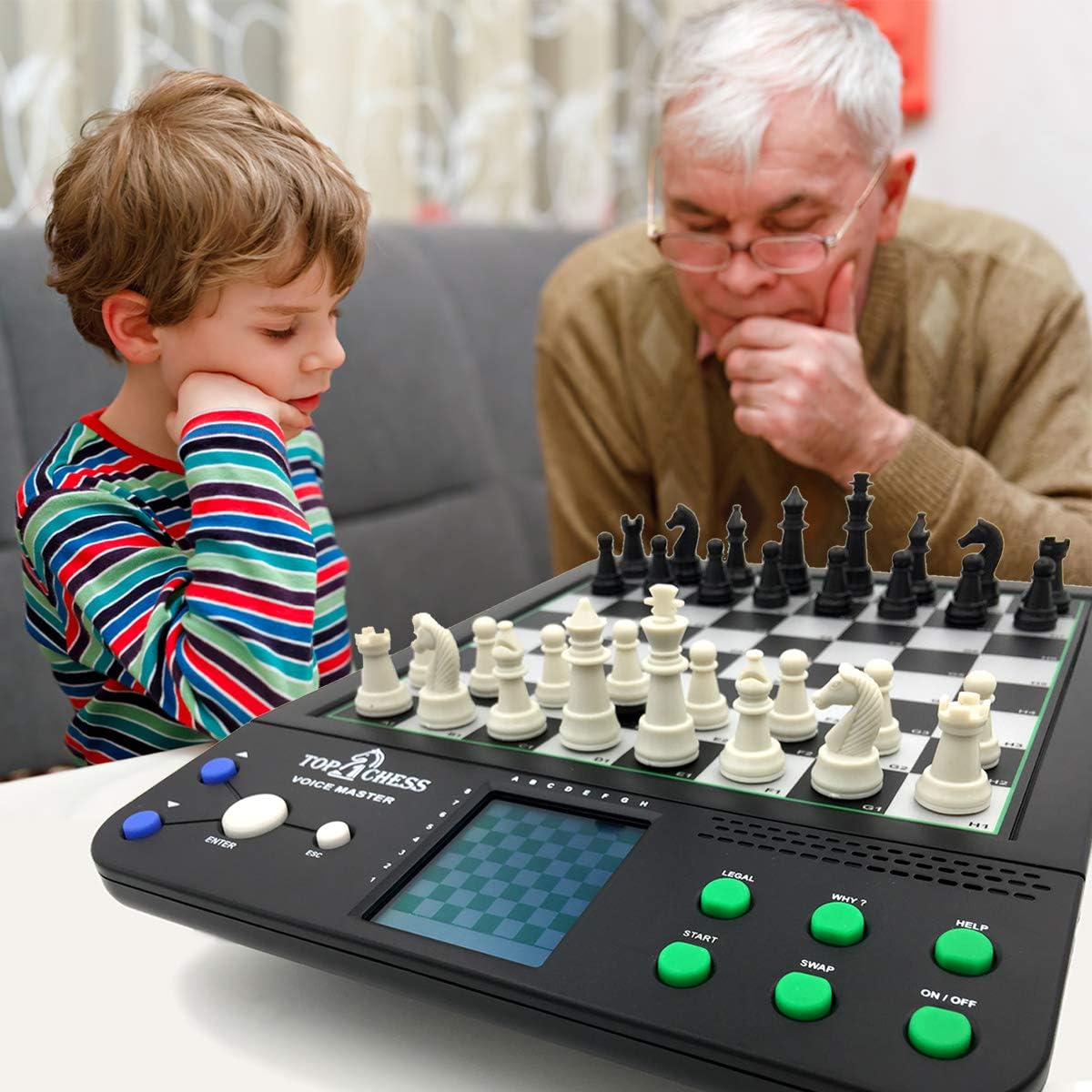 Electronic Voice Chess Computer Teaching System O736338