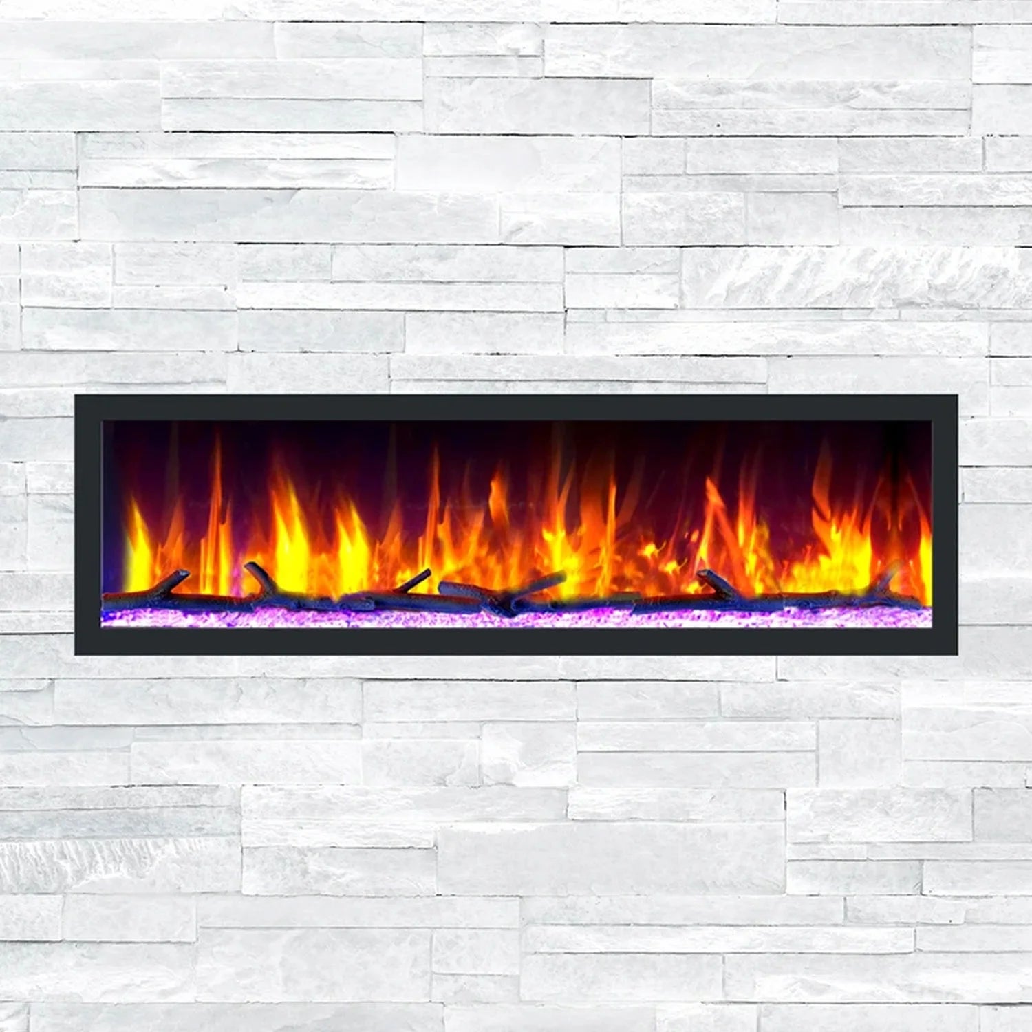 64.50 Inch Electric Wall Fireplace V316592
