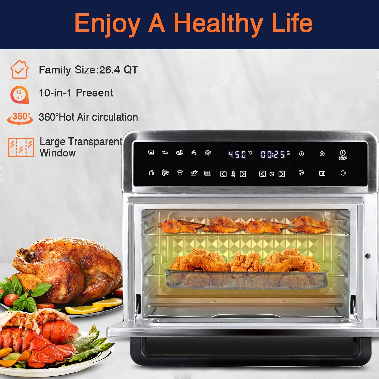 26QT Air Fryer Oven E763