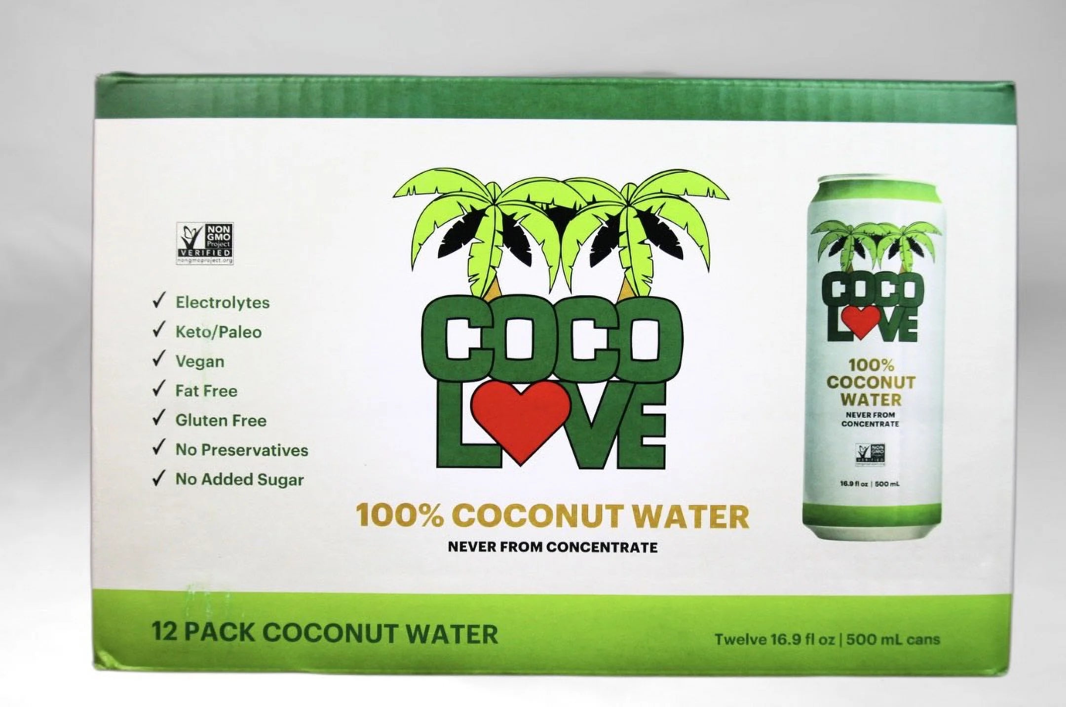16.9 Fl oz 12 Count Coconut Water H457959