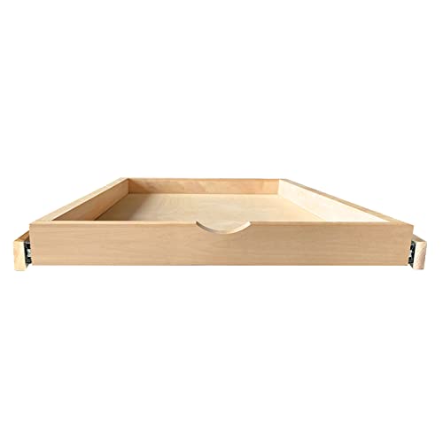 Soft Close Cabinet Drawer Pull Out Tray Wooden Shelf 12 W×21 D×3 H Z590