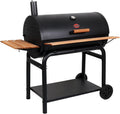 Charcoal Grill and Smoker with Cast Iron Grates and 950 Cooking Square Inches in Black X82262
