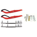 Red Razor Snowmobile Skis with 8 inch Round Bars Complete Kit U85687