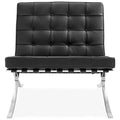 Black Leather Lounge Chair T484235