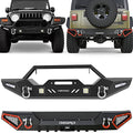 Front Bumper with Winch Plate Mounting & LED Lights & D-Rings O20987