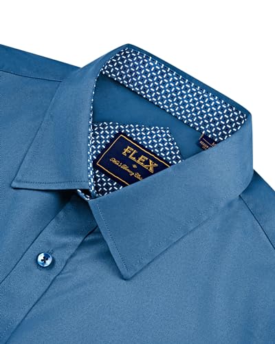 Men's Long Sleeve Stretch Dress Shirt F609