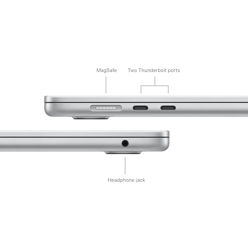 15.3-inch Liquid Retina Display MacBook Air Laptop with M3 chip, 8GB Unified Memory, 256GB SSD Storage, Backlit Keyboard, Touch ID; Midnight G851457