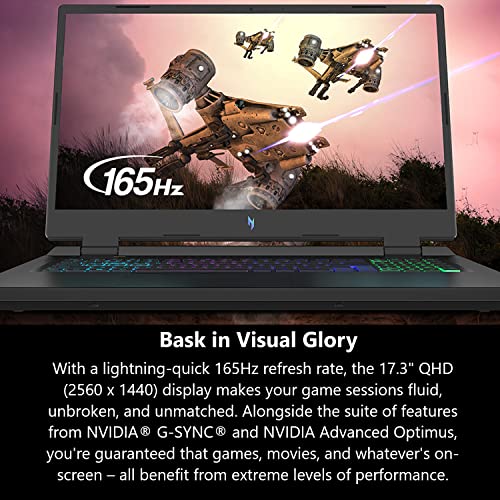 17.3" QHD 165Hz IPS Gaming Laptop with AMD Ryzen 7 7840HS, RTX 4060, 2TB SSD, 64GB RAM, Windows 11 Home F835251