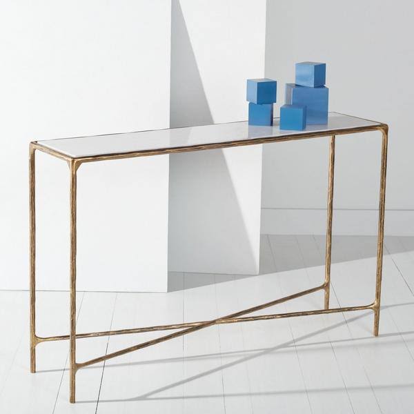 Brass Rectangle Console Table P41781