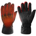 Red Heated Winter Gloves T994