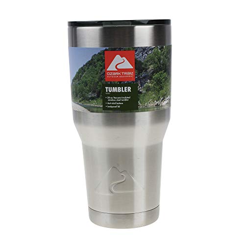 30-Ounce Double-Wall Vacuum-Sealed Stainless Steel Tumbler Z634063