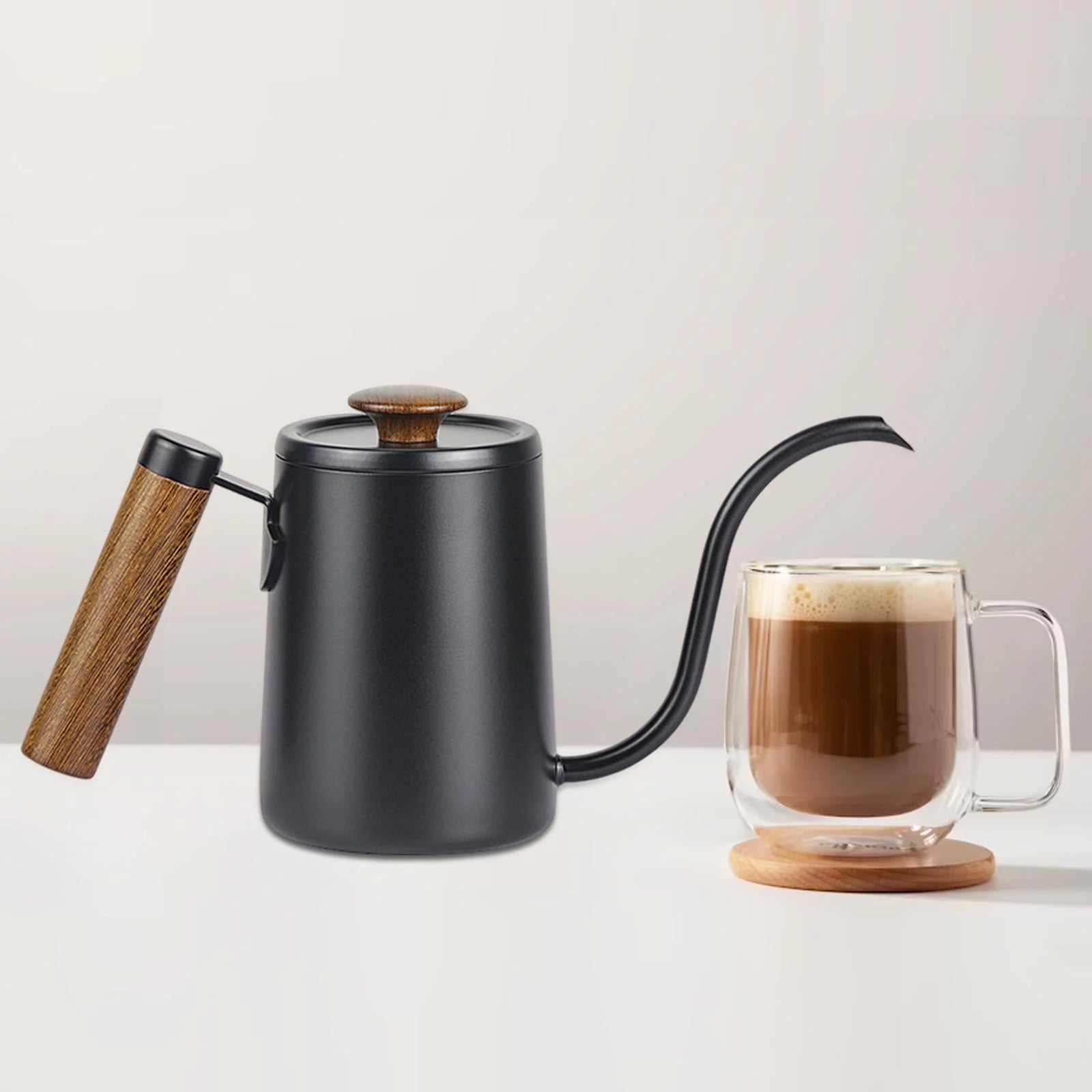 Black 600ml Gooseneck Kettle T31380