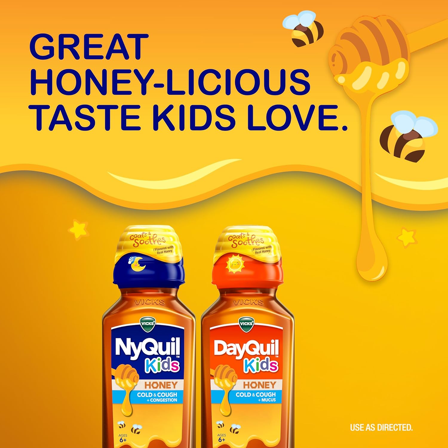 Honey Cold & Cough + Congestion Relief Co-Pack, 2-8 OZ Bottles G29665