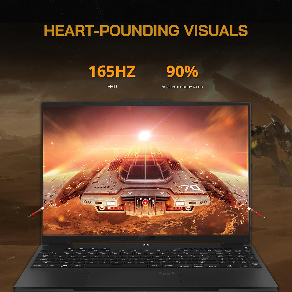 16" FHD 165Hz Gaming Laptop, AMD Ryzen 7-7735HS, Radeon RX7600S V8G Graphics, 64GB DDR5 RAM, 2TB PCIe SSD, RGB Backlit Keyboard, Wi-Fi 6, Win 11 Pro Q997