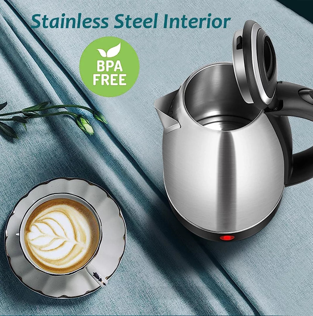 1.8L 304 Stainless Steel Electric Kettle with Auto Shut-Off T384