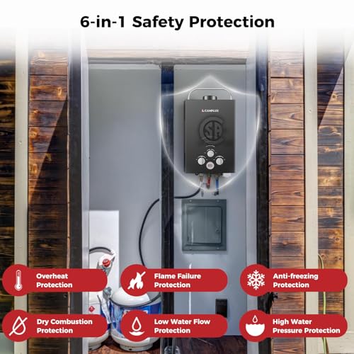 White 2.64 GPM Propane Portable Gas Water Heater T9958