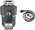 3/4 HP Household Garbage Disposer and Power Cord Kit Bundle Y866