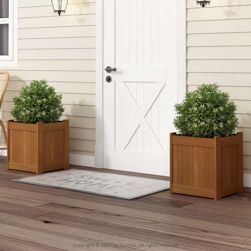 Natural Hardwood Flower Box F6583